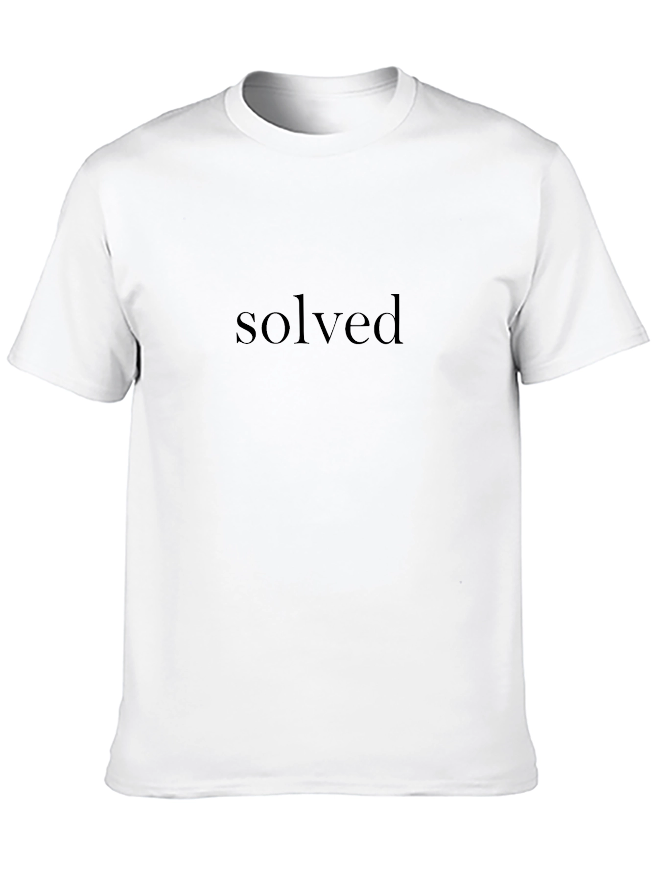 Camiseta Negra Solved para Hombre - Estilo Casual