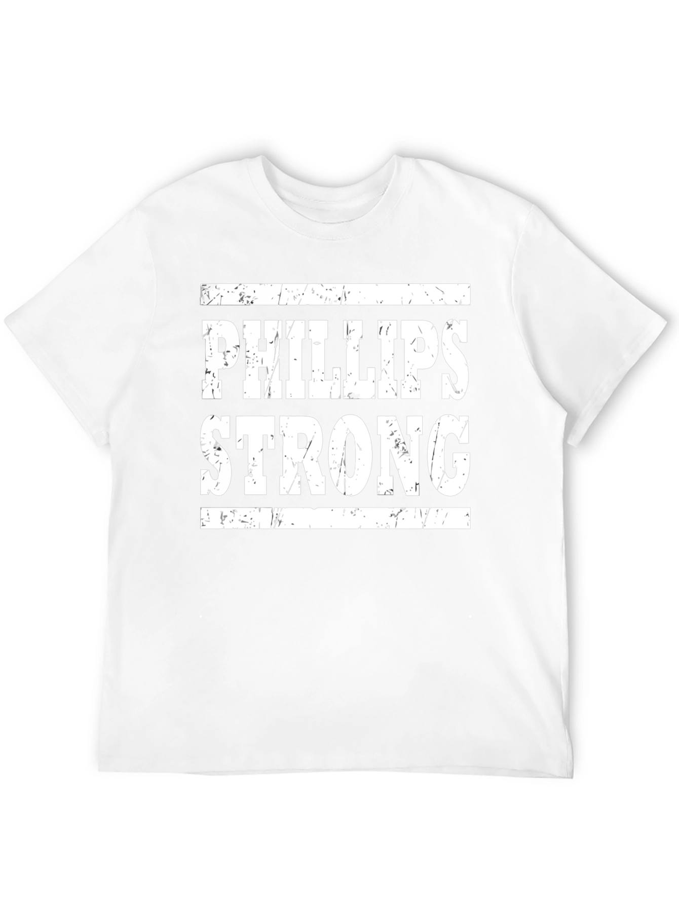 Camiseta Negra Phillips Strong con Diseño Texturizado
