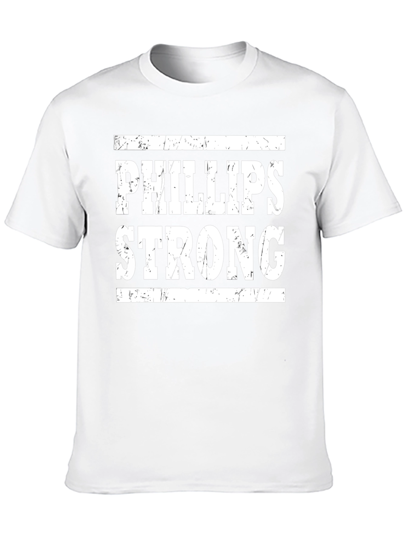 Camiseta Negra Phillips Strong con Diseño Texturizado