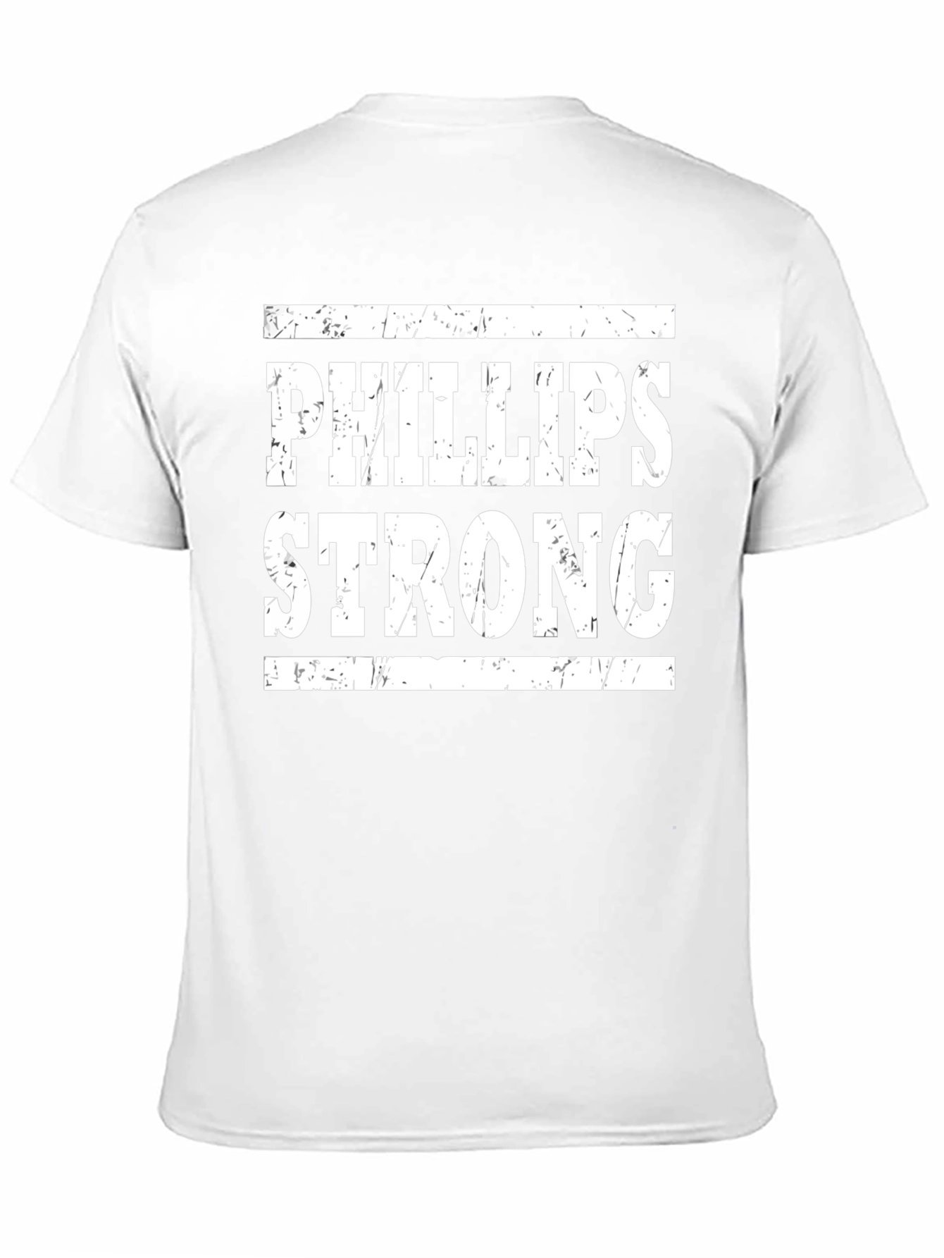 Camiseta Negra Phillips Strong con Diseño Texturizado
