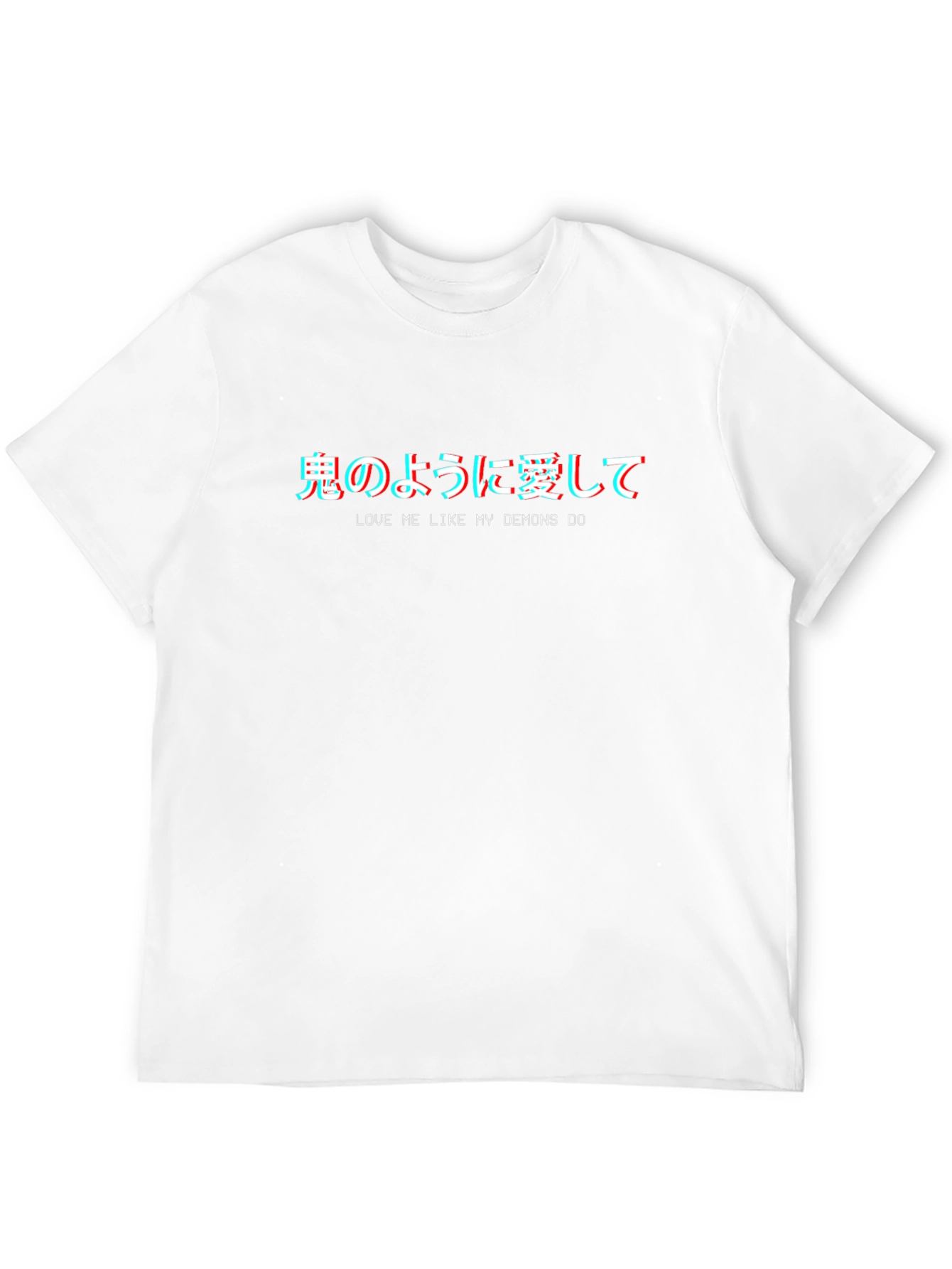 Camiseta Negra Estilo Anime Ámame Como Mis Demonios