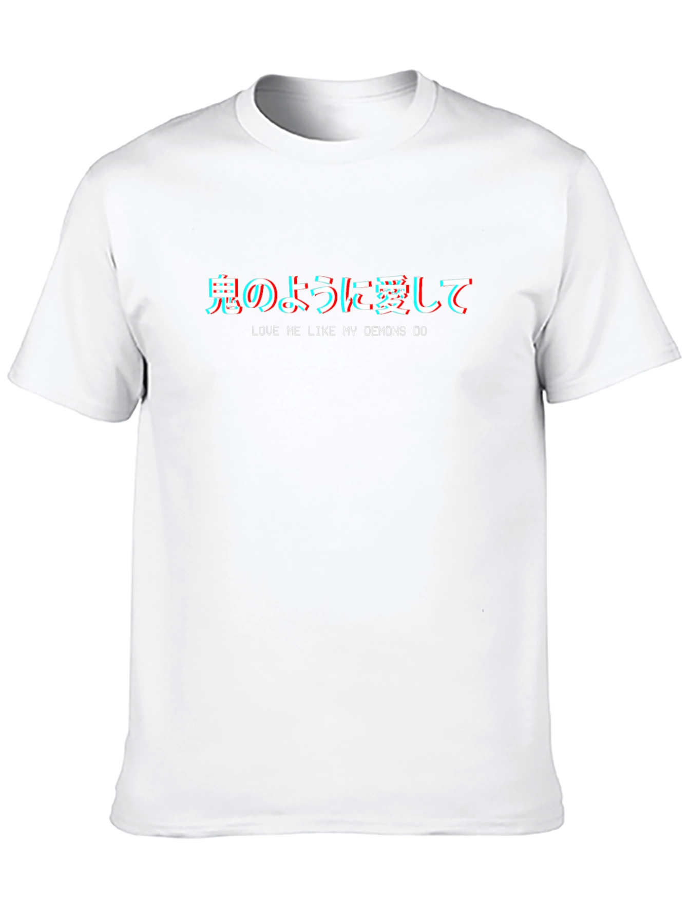 Camiseta Negra Estilo Anime Ámame Como Mis Demonios