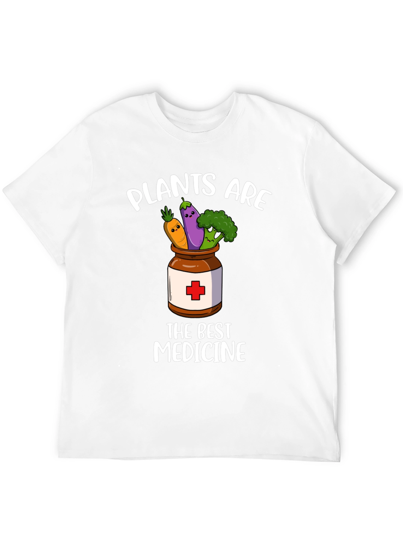 Camiseta Negra: Plantas Son la Mejor Medicina