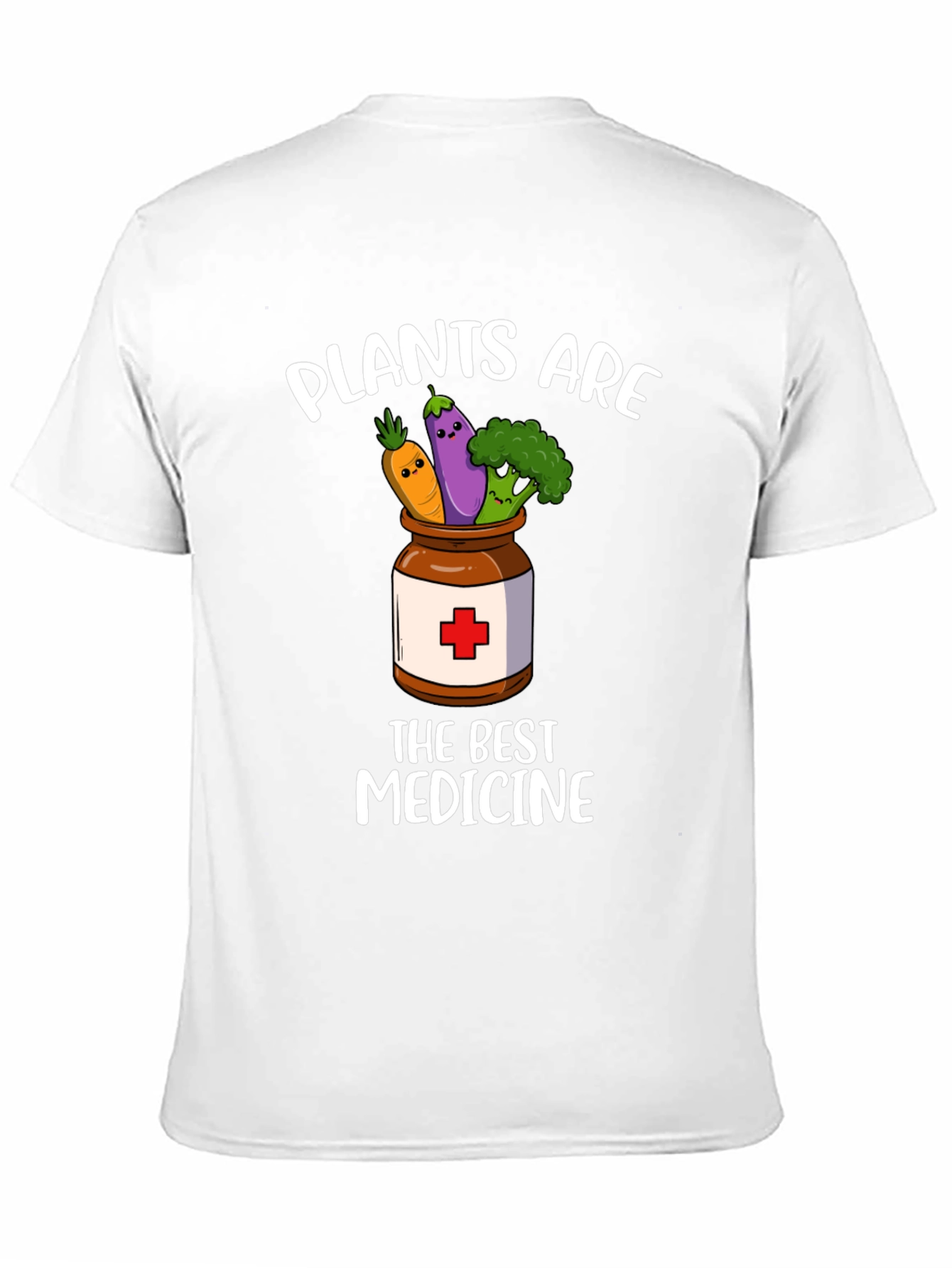 Camiseta Negra: Plantas Son la Mejor Medicina
