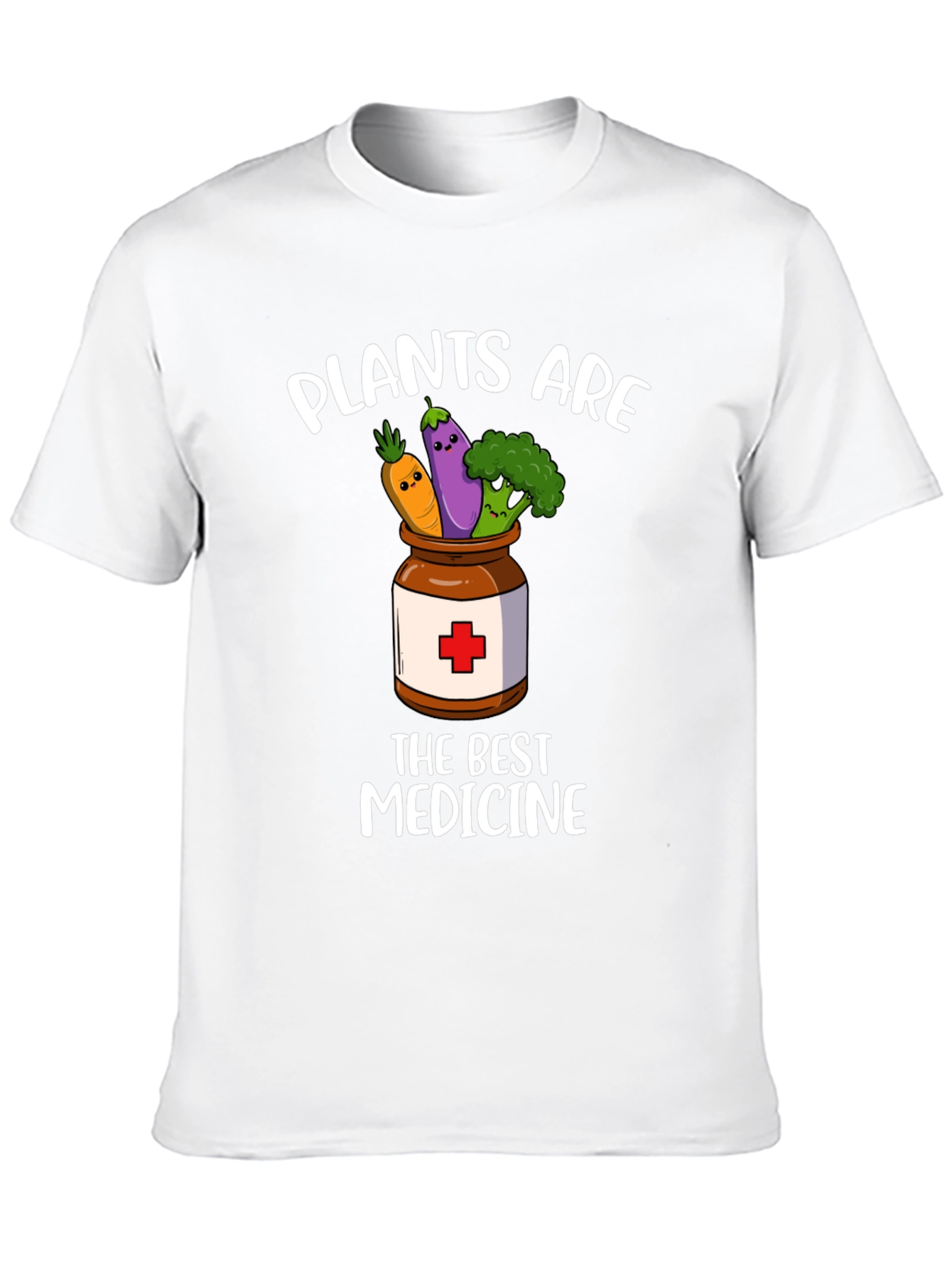 Camiseta Negra: Plantas Son la Mejor Medicina