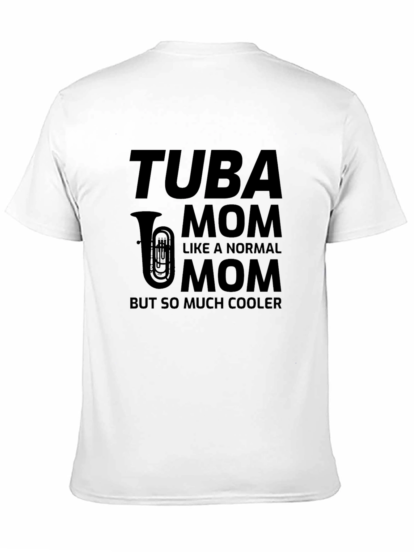 Camiseta Negra Tuba Mom: Para Mamás con Estilo