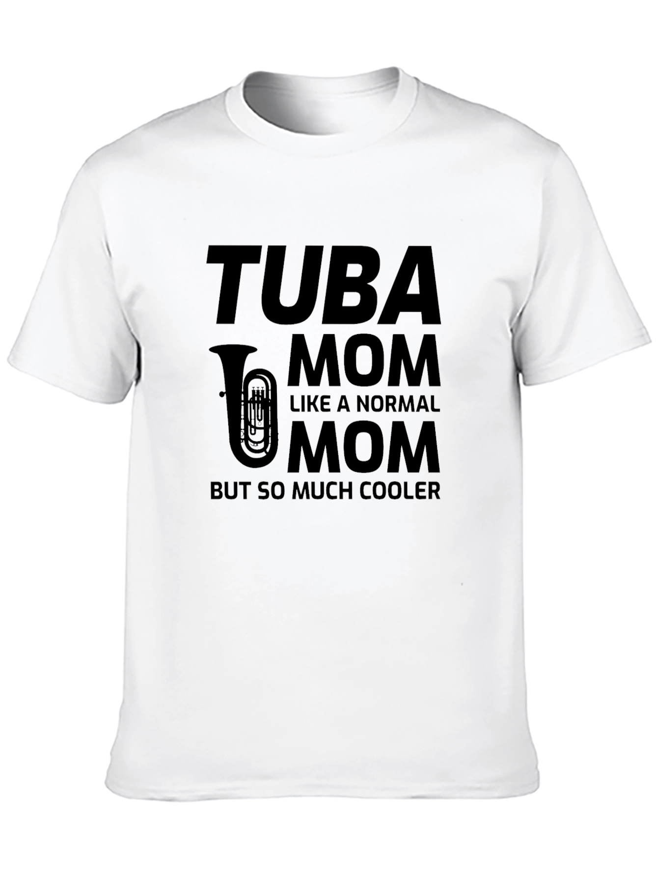 Camiseta Negra Tuba Mom: Para Mamás con Estilo