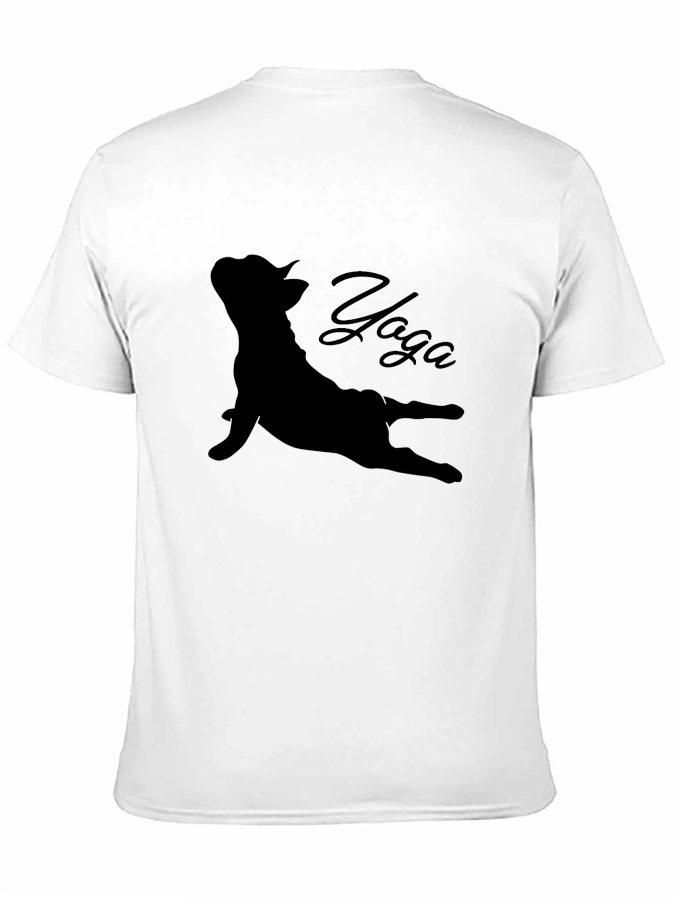 Camiseta Negra con Diseño de Yoga para Hombre