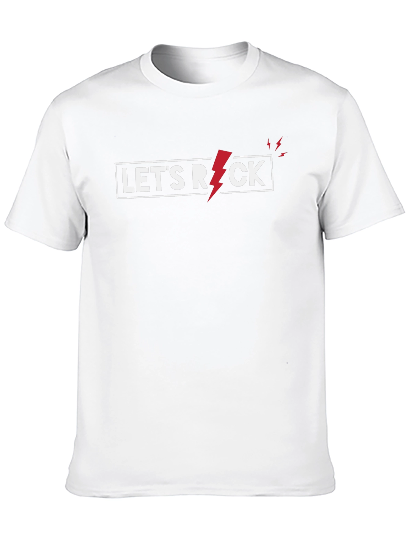 Camiseta Negra Lets Rock para Hombre