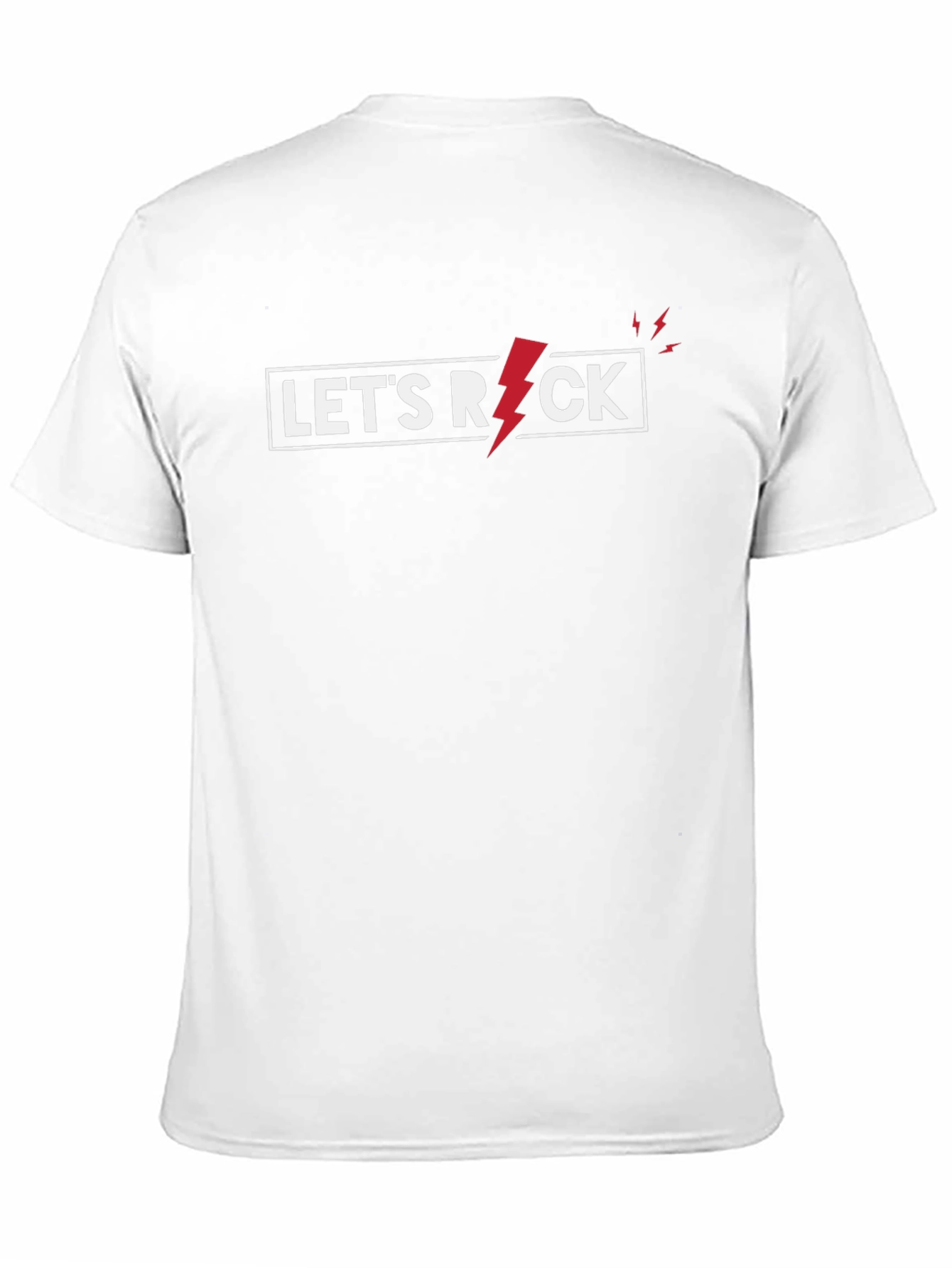 Camiseta Negra Lets Rock para Hombre