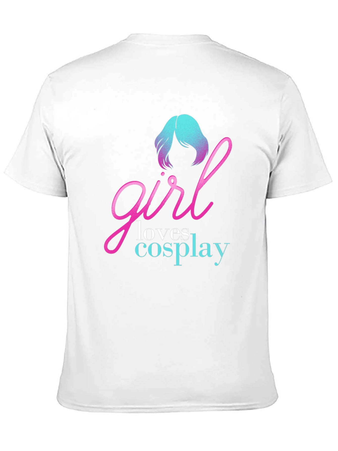 Camiseta Negra Girl Loves Cosplay para Hombre