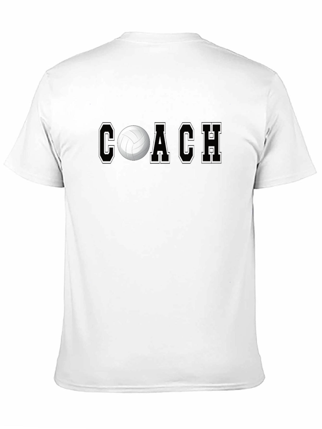 Camiseta Coach de Voleibol Negra para Hombre