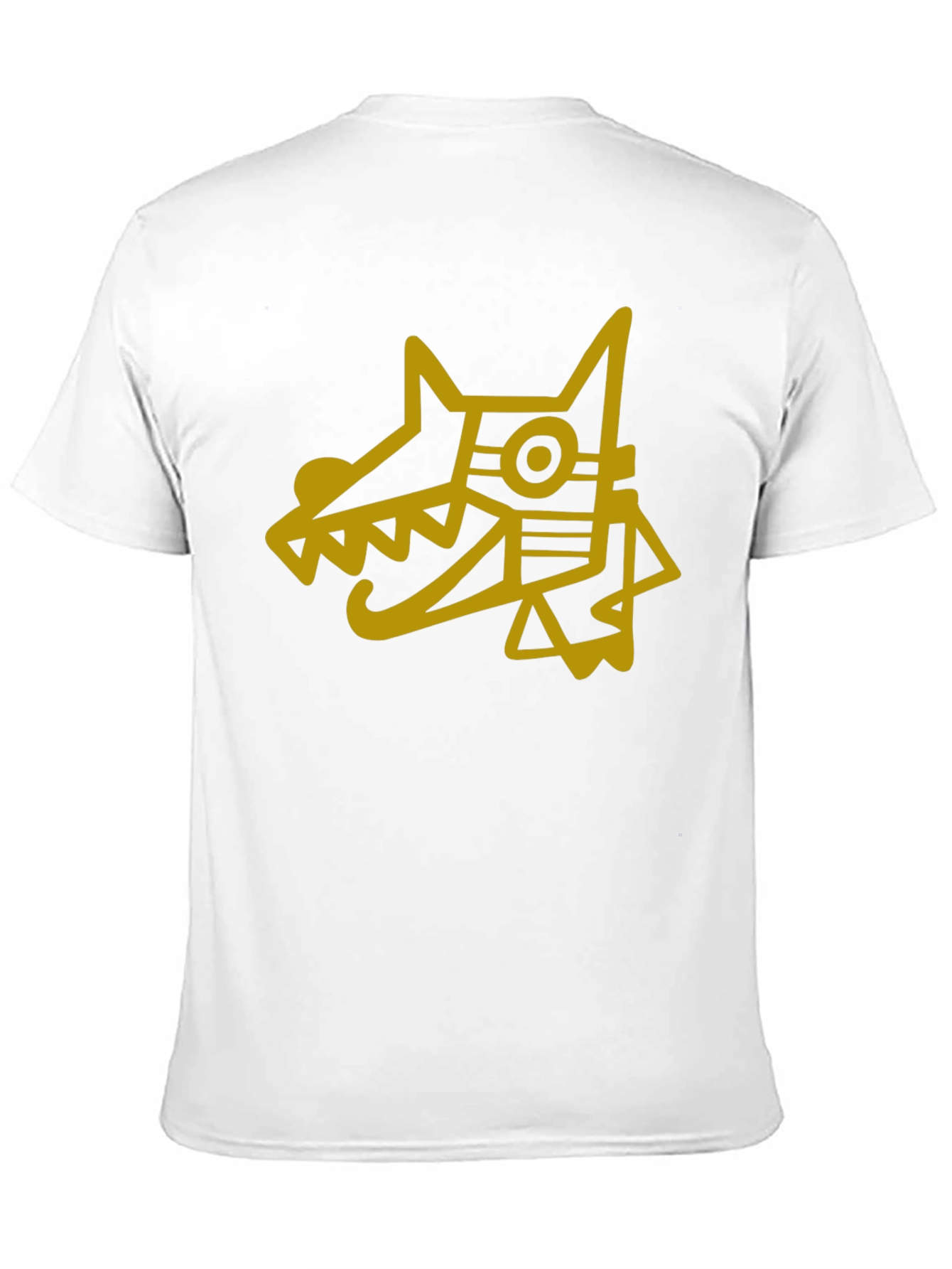 Camiseta Hombre Negra Diseño Perro Azteca