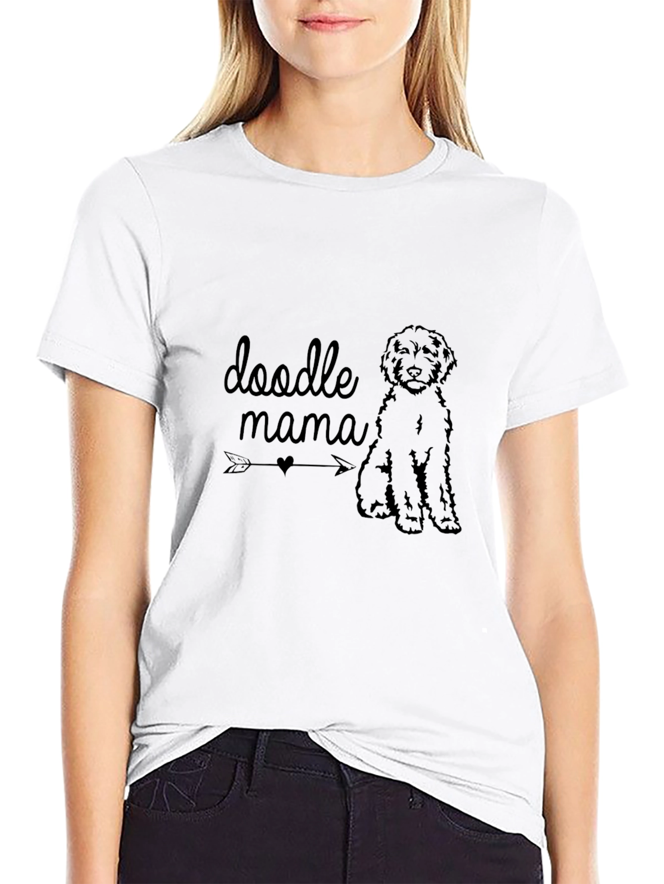 Camiseta Negra Doodle Mama
