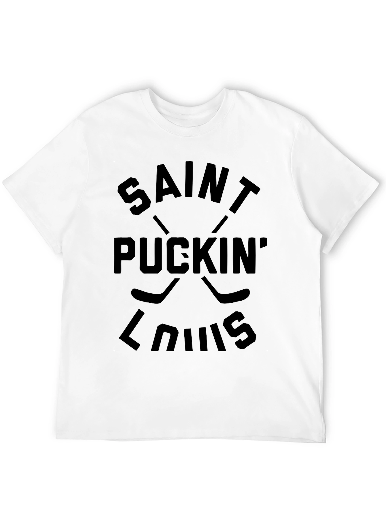 Camiseta Negra Saint Puckin Louis