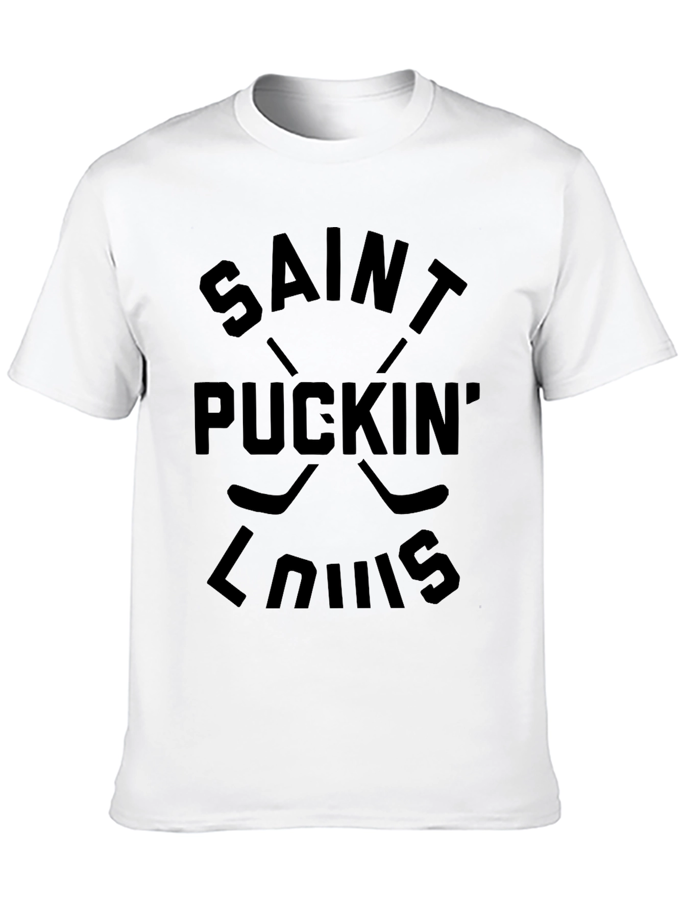 Camiseta Negra Saint Puckin Louis