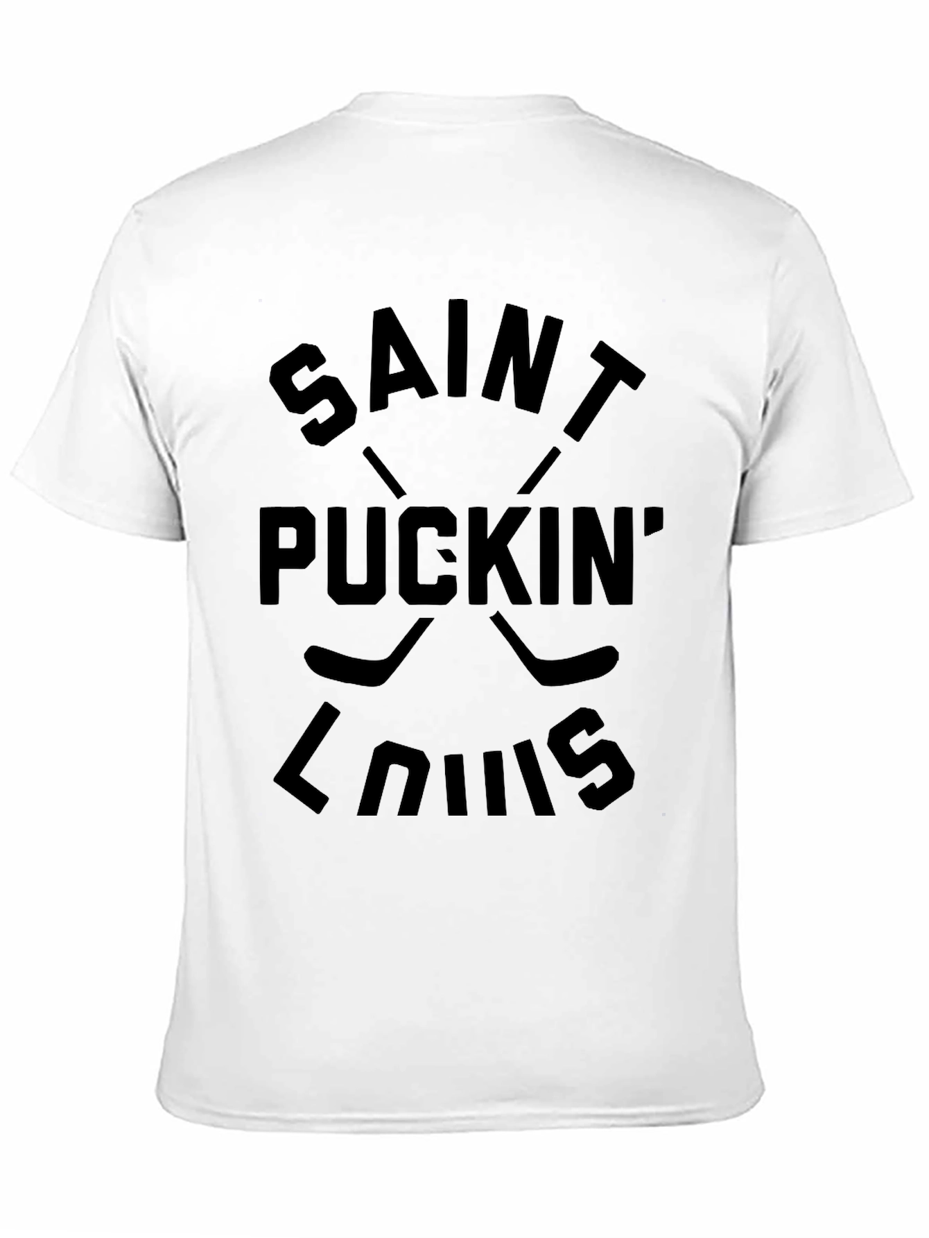 Camiseta Negra Saint Puckin Louis