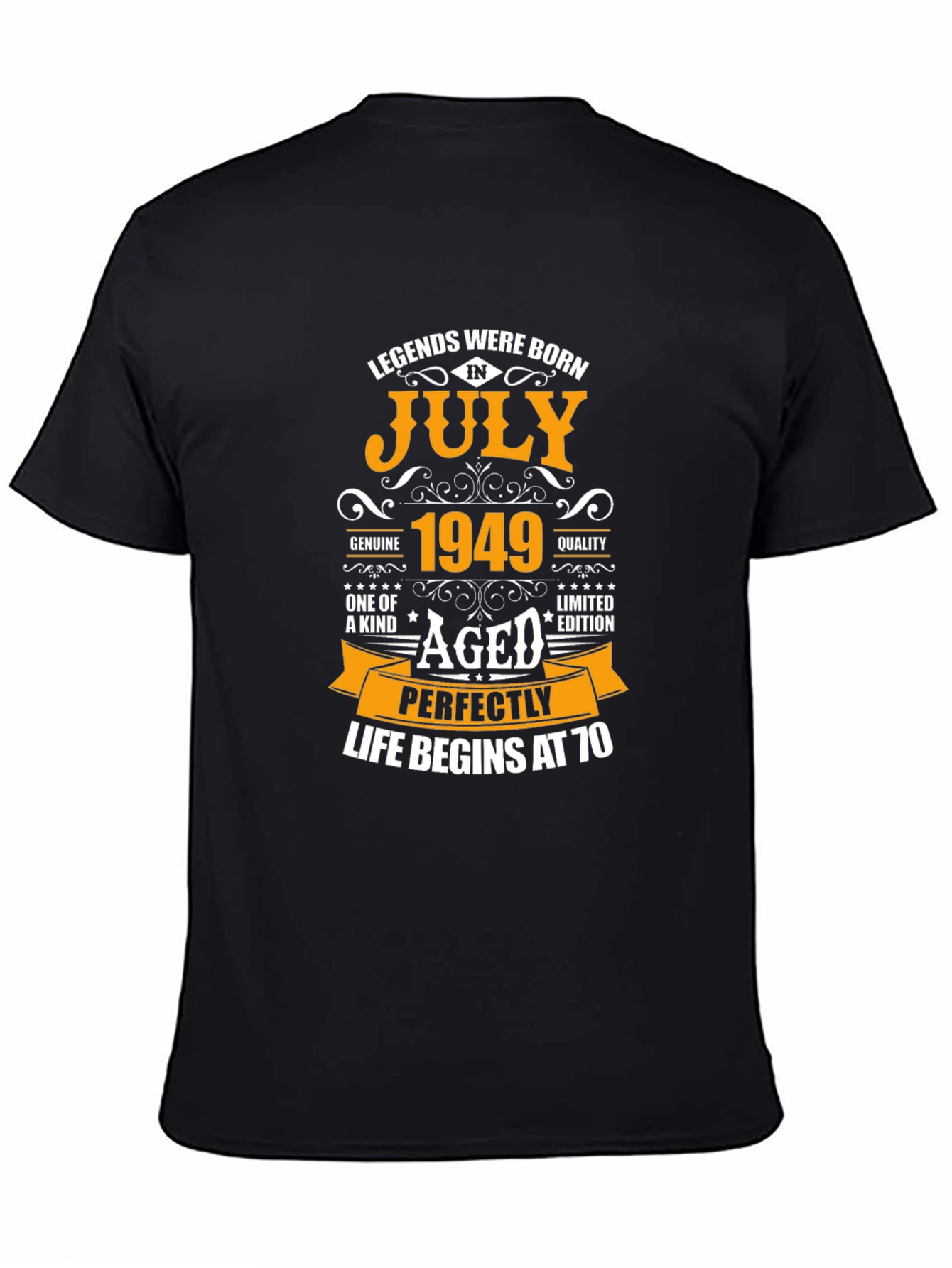 Camiseta Legends Born in July 1949