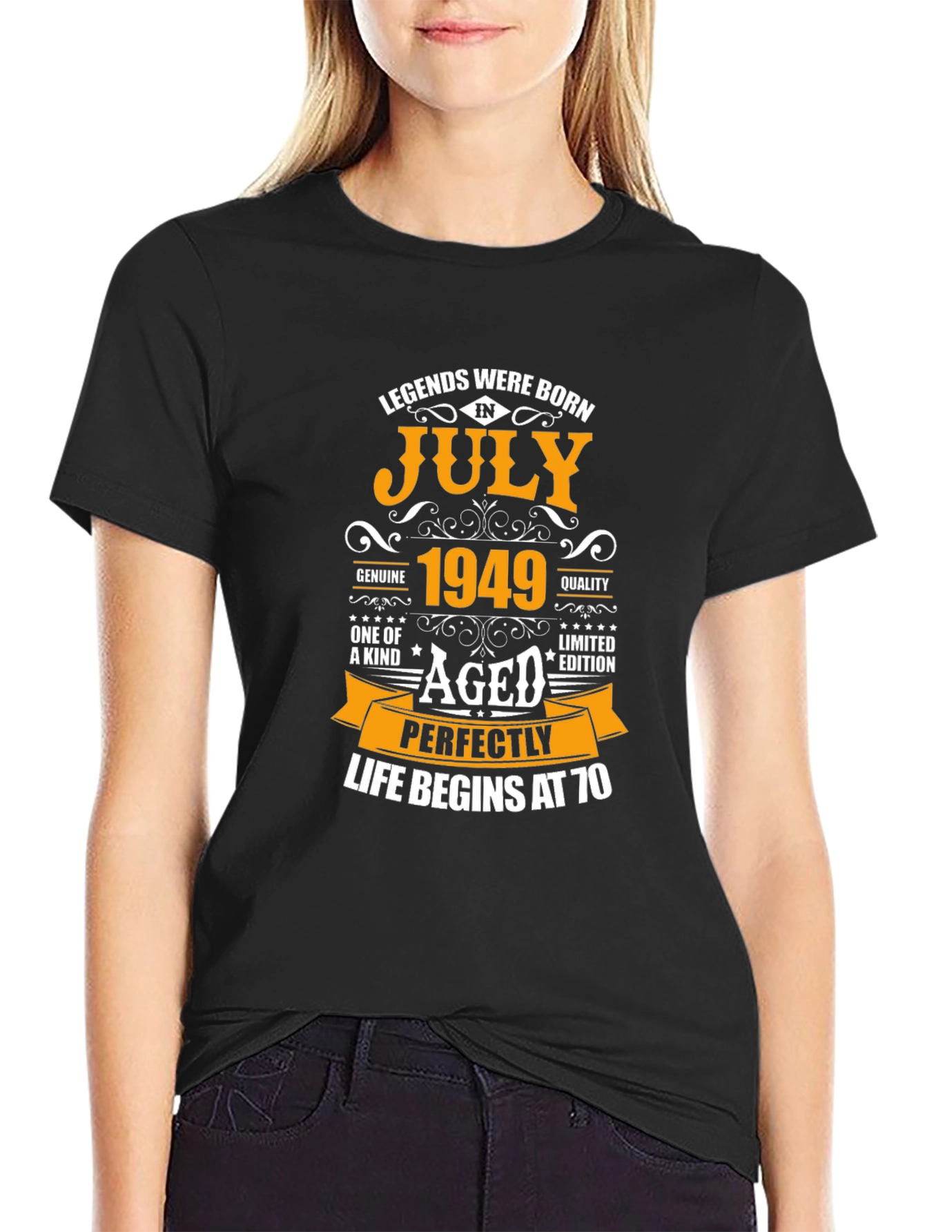 Camiseta Legends Born in July 1949
