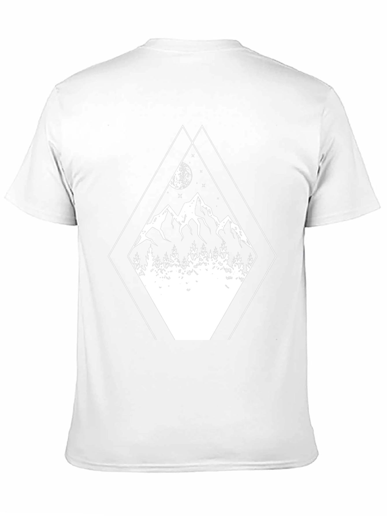 Camiseta Negra con Diseño de Montaña