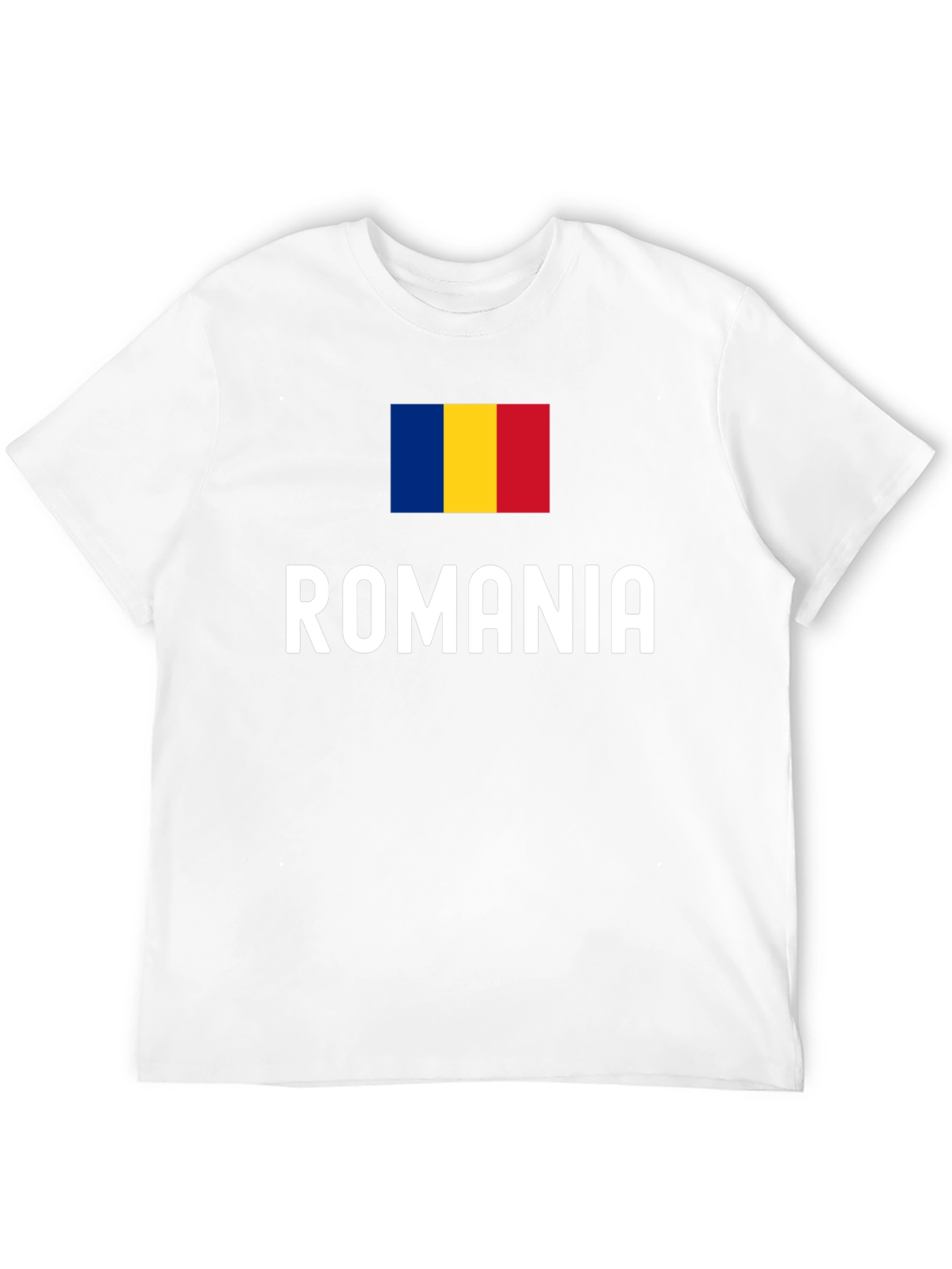 Camiseta Negra Bandera Rumania - Diseño Original