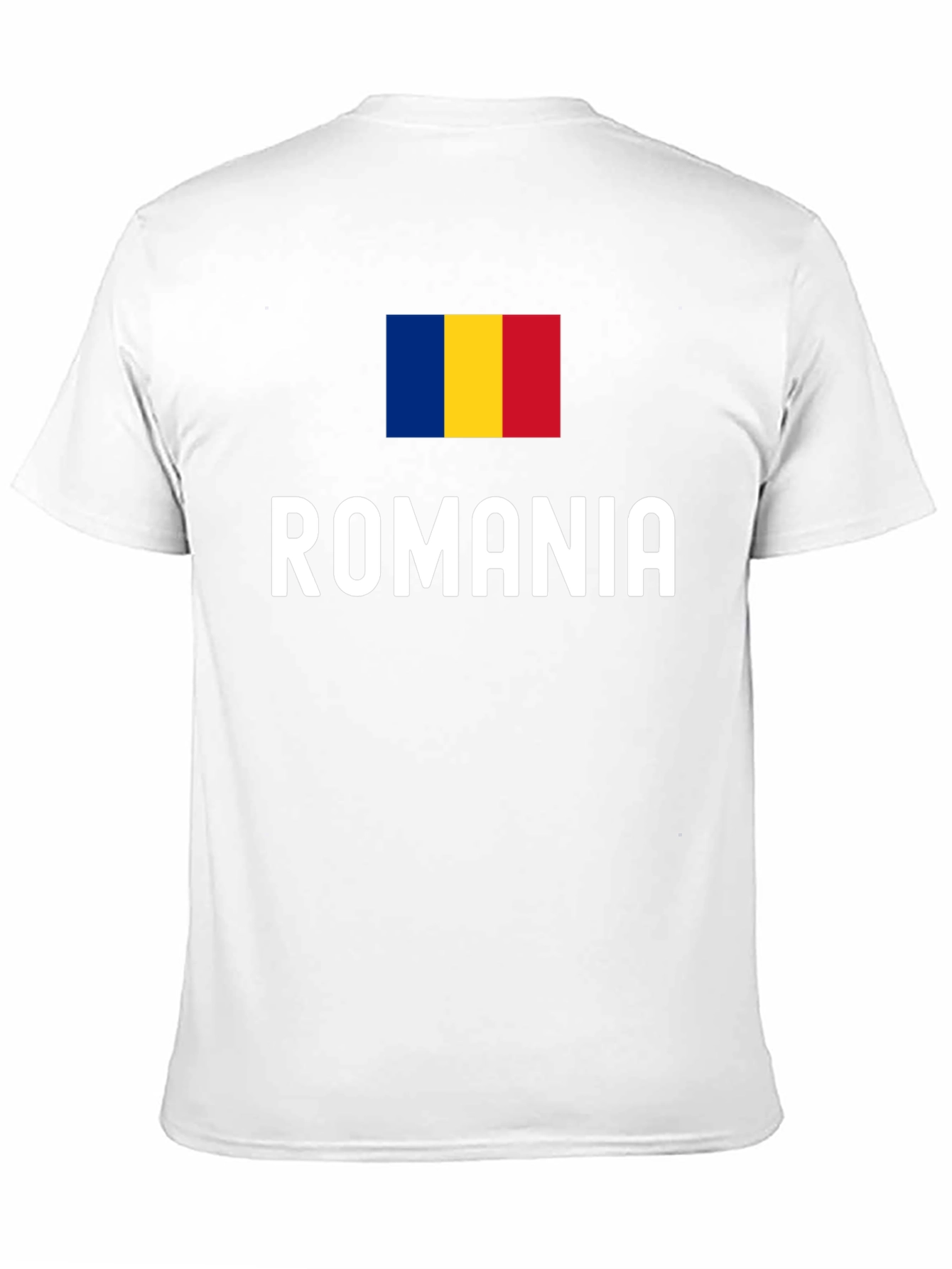 Camiseta Negra Bandera Rumania - Diseño Original