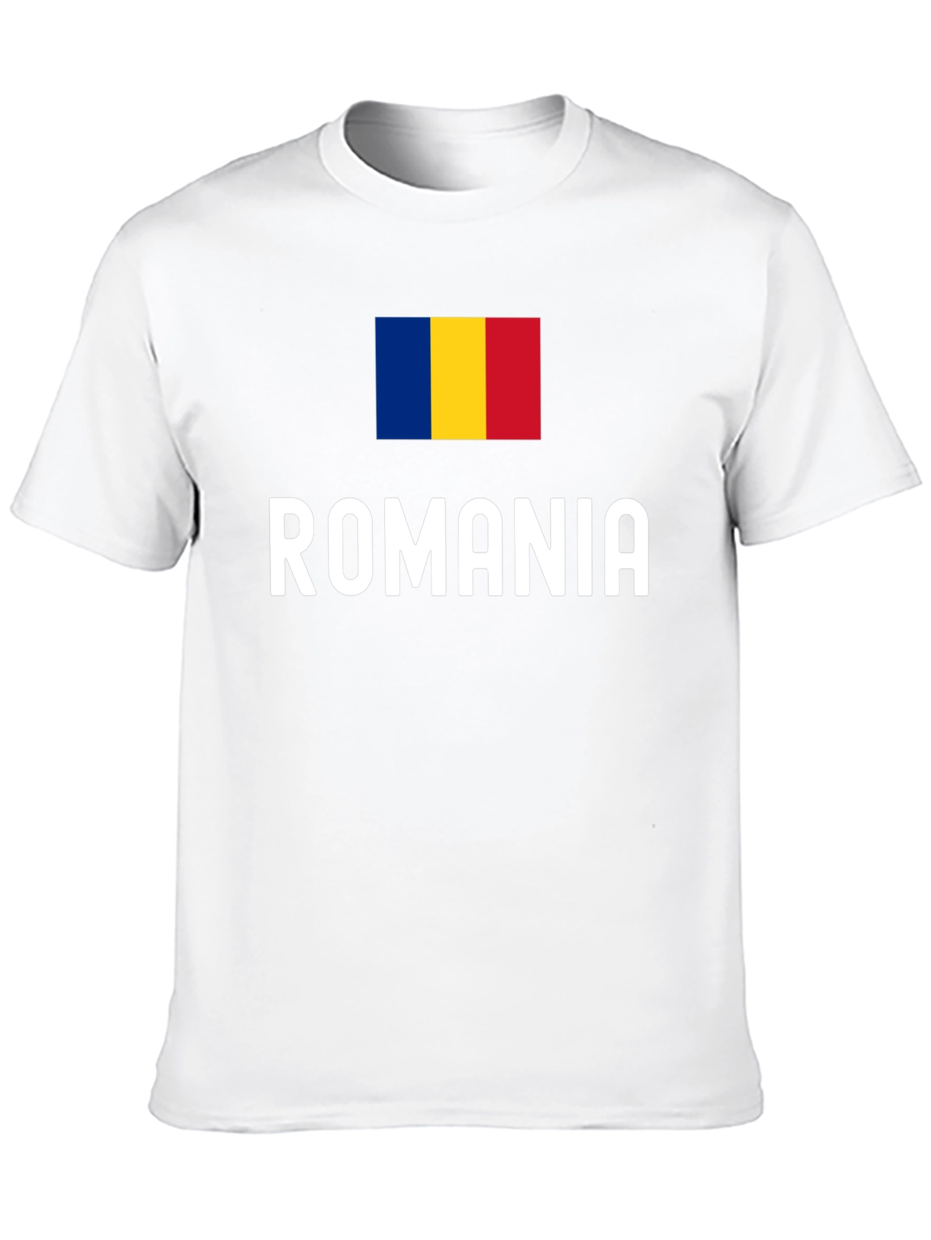 Camiseta Negra Bandera Rumania - Diseño Original