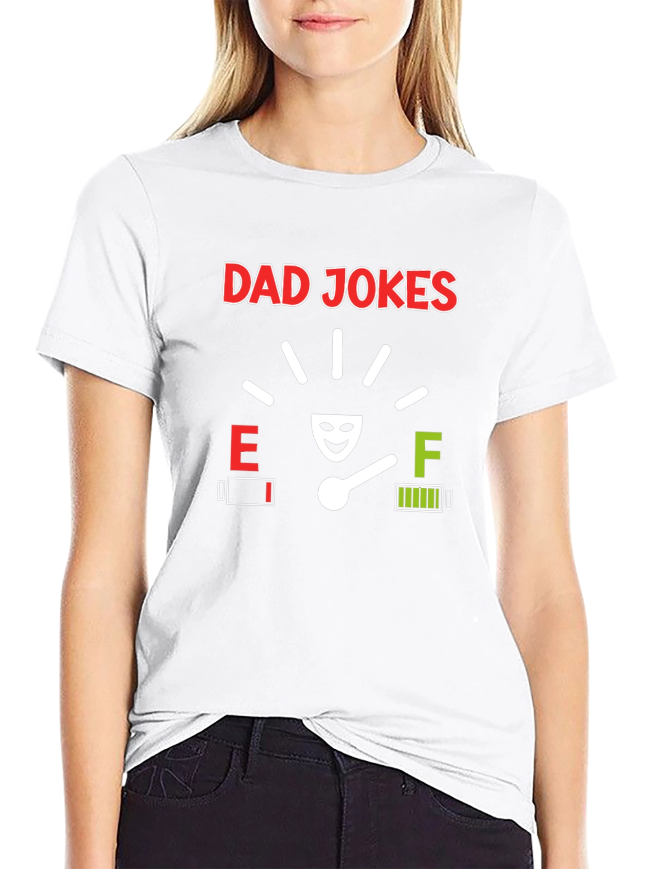 Camiseta Negra Dad Jokes - Humor para Papás