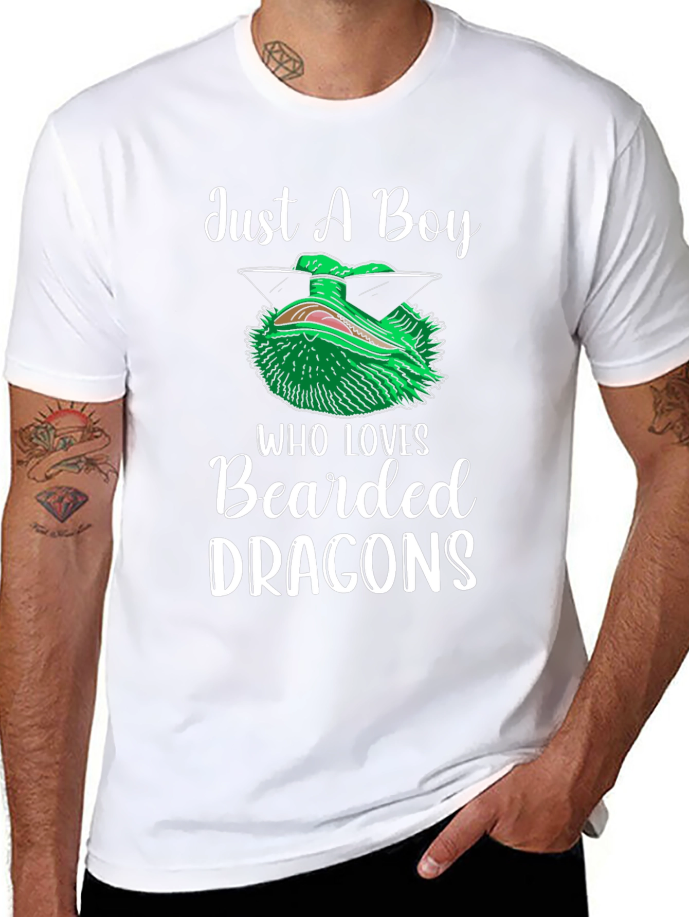 Camiseta Just A Boy Who Loves Bearded Dragons