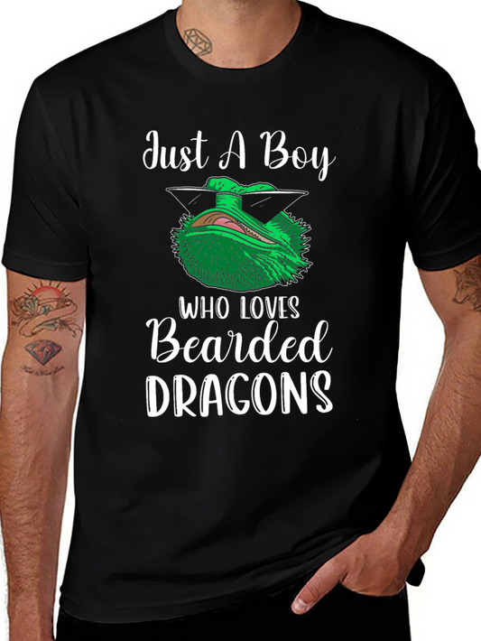 Camiseta Just A Boy Who Loves Bearded Dragons