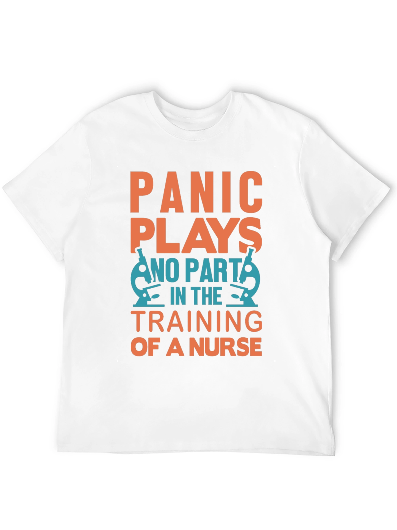 Camiseta Negra Panic Plays No Part in Nurse Training