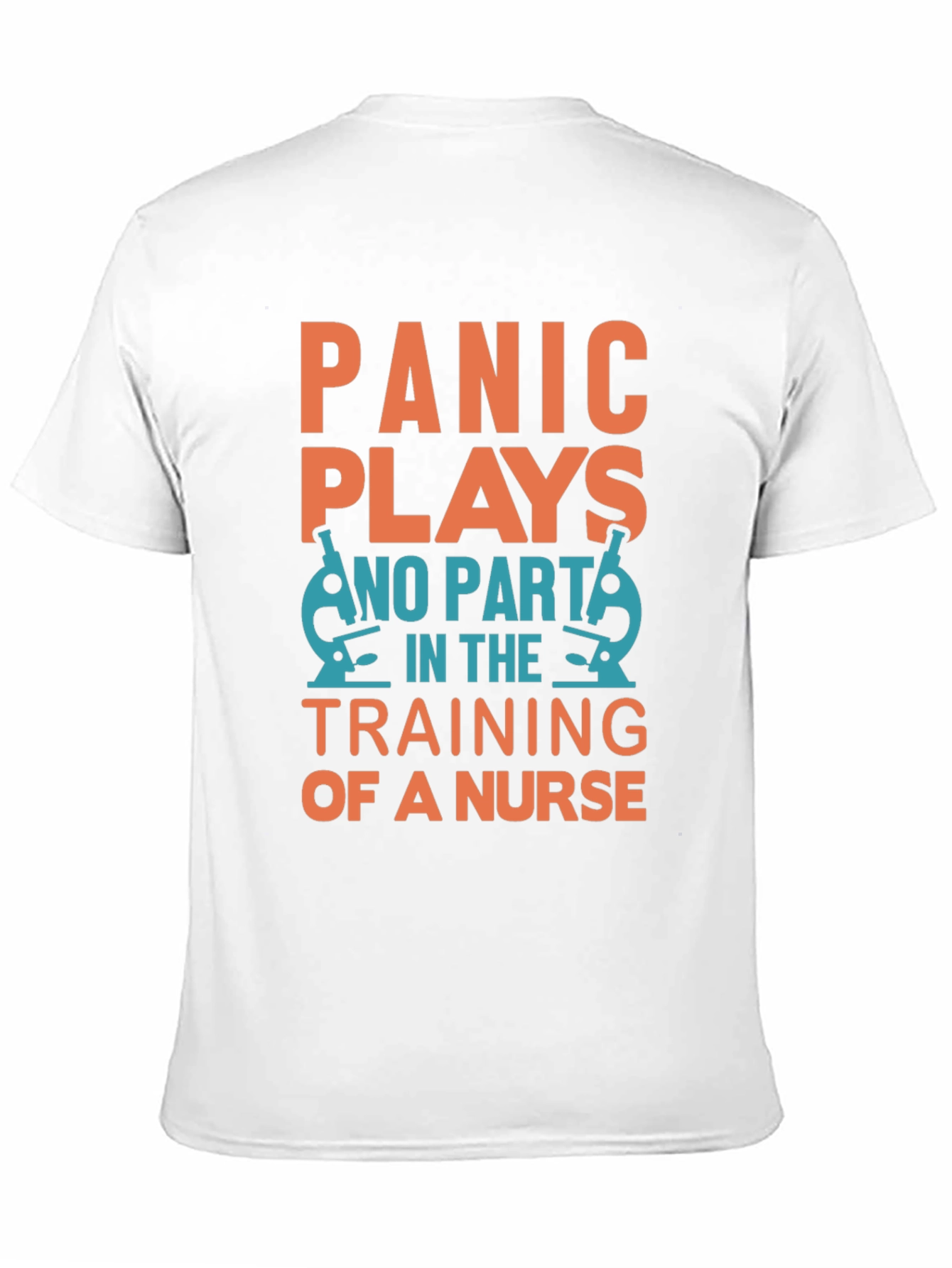 Camiseta Negra Panic Plays No Part in Nurse Training