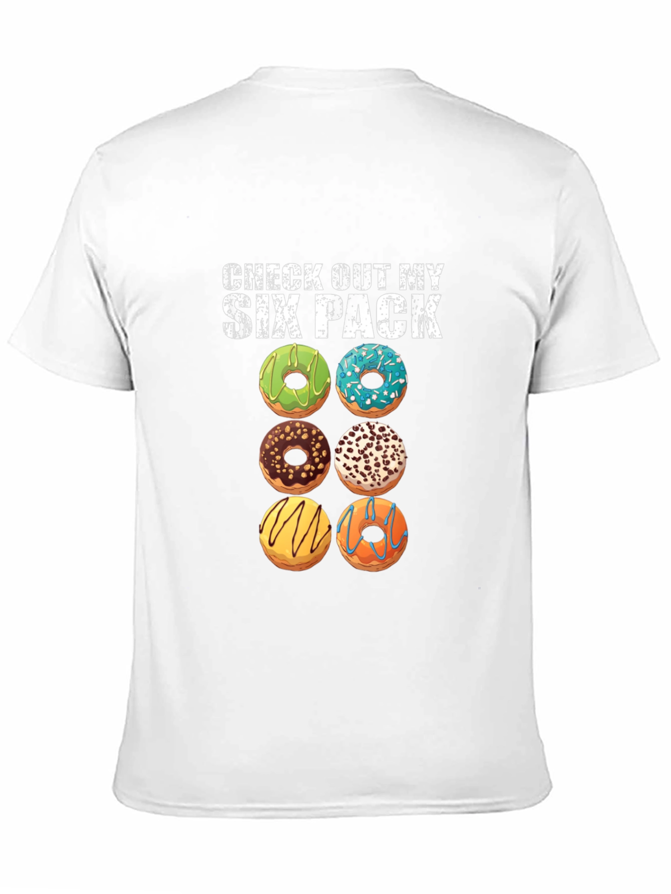 Camiseta Six Pack de Donas para Hombre