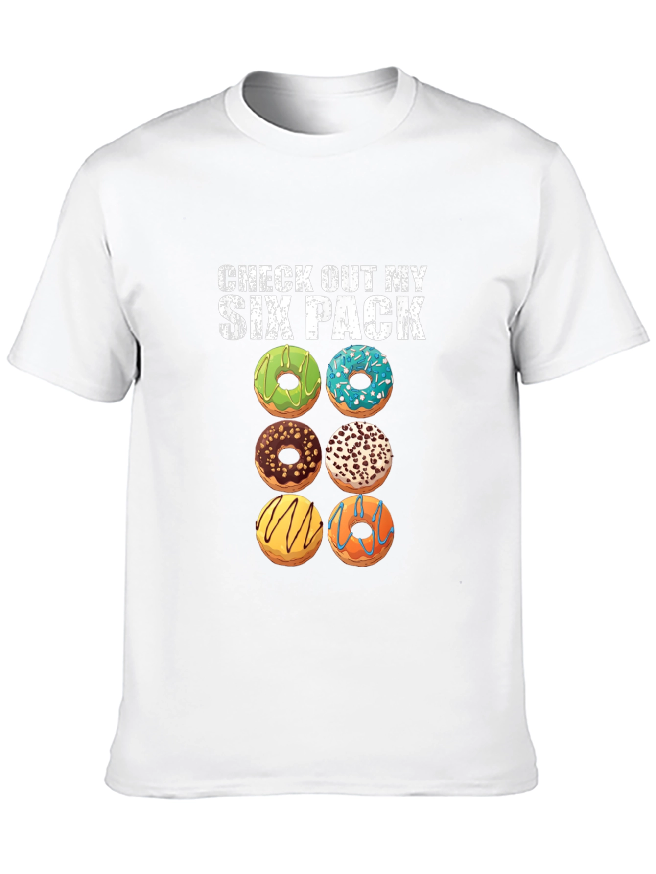 Camiseta Six Pack de Donas para Hombre
