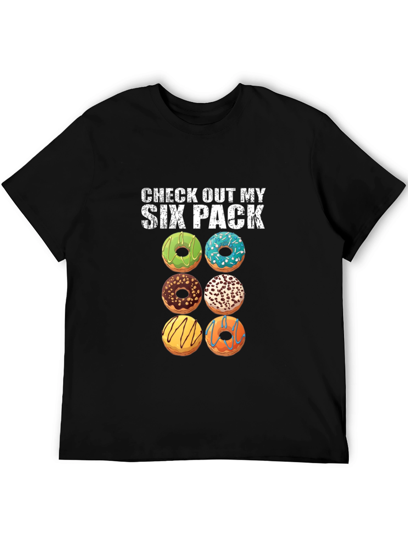 Camiseta Six Pack de Donas para Hombre