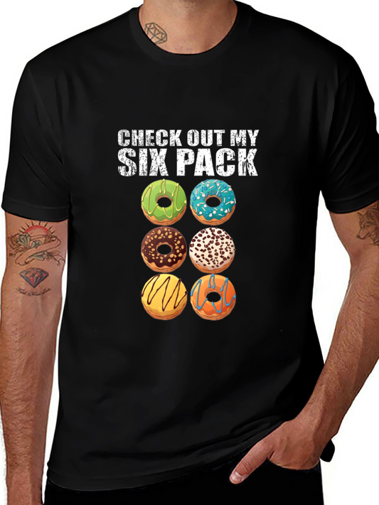 Camiseta Six Pack de Donas para Hombre