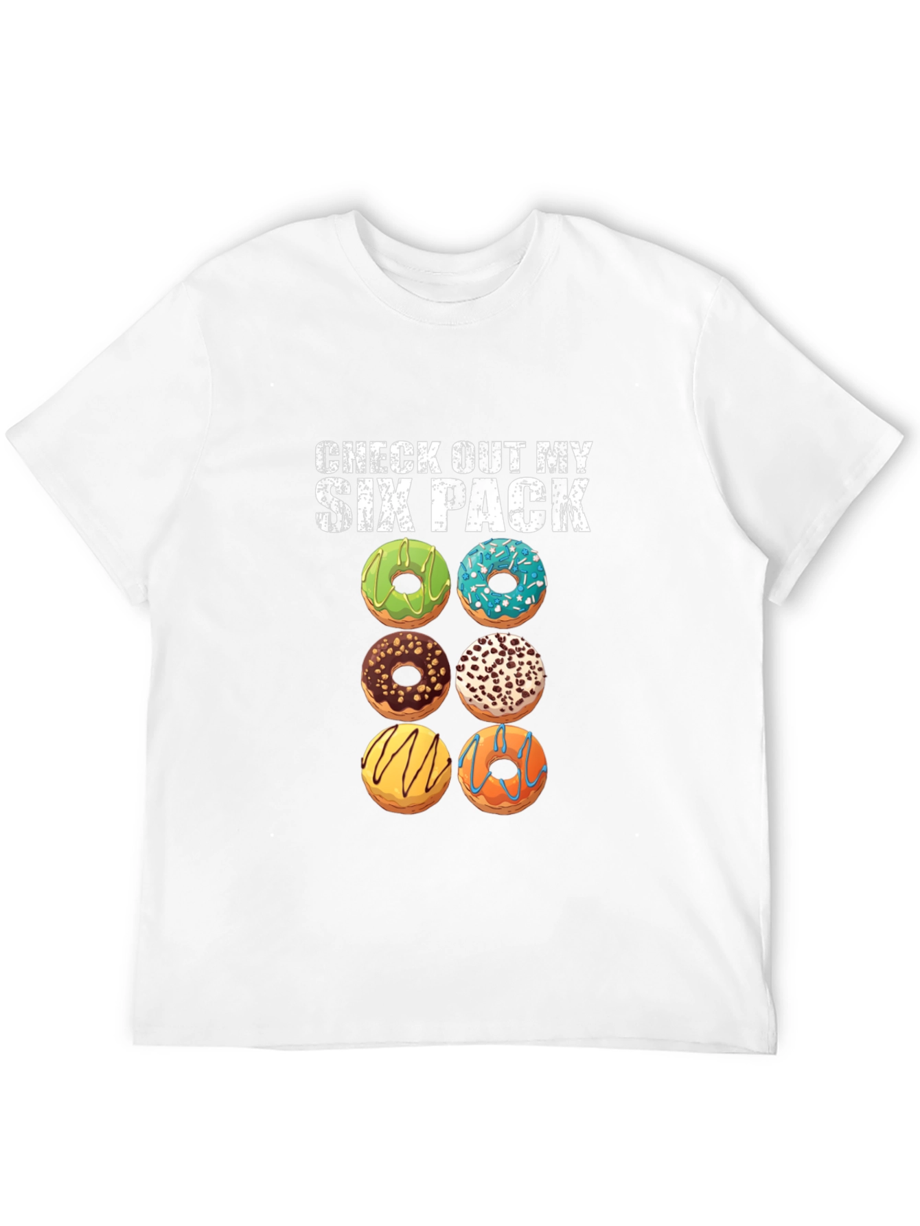 Camiseta Six Pack de Donas para Hombre