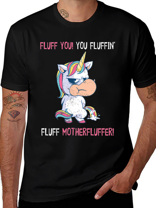 Camiseta Negra con Unicornio Gruñón y Frase Divertida