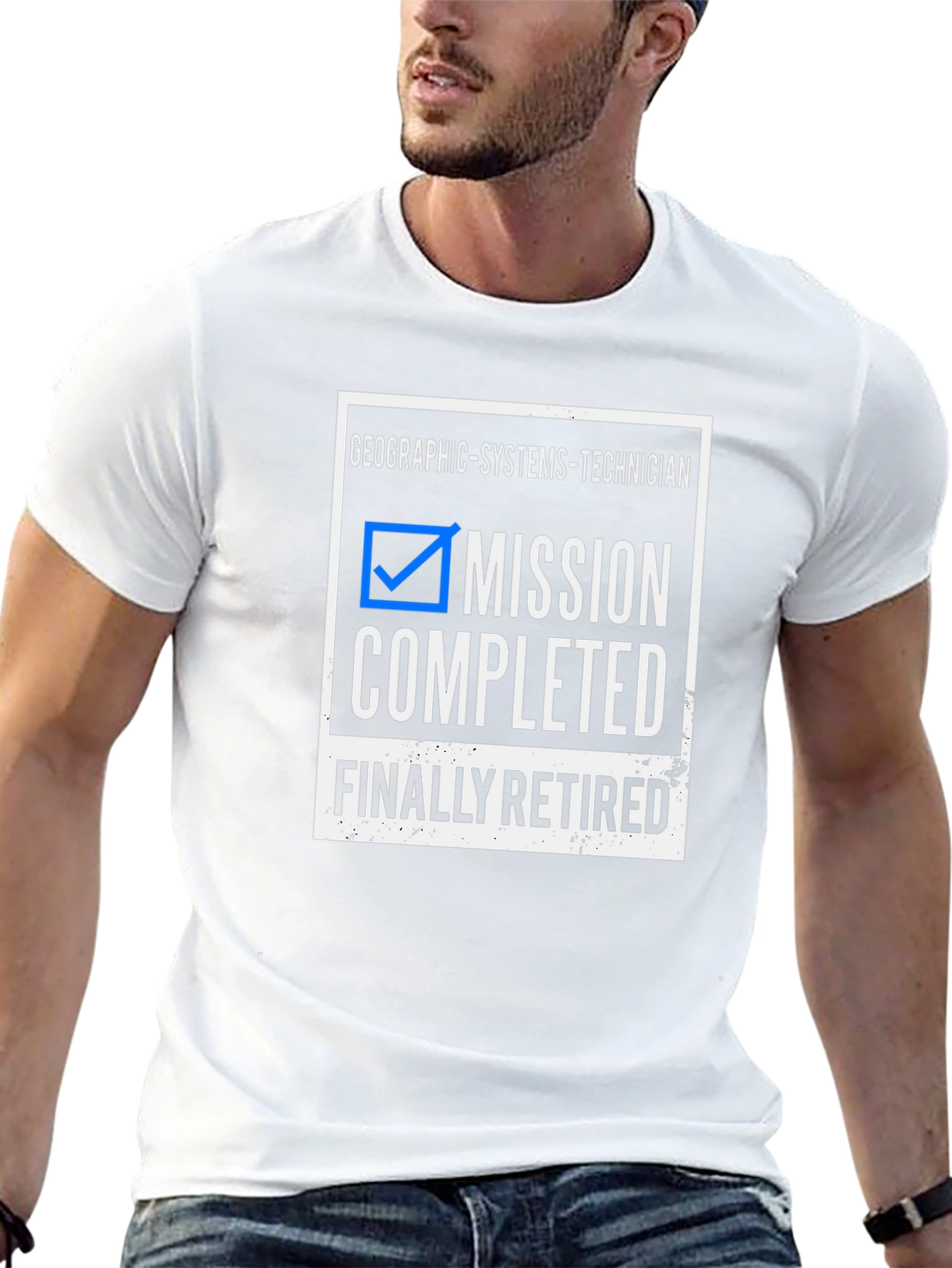 Camiseta Jubilación Técnico Sistemas Geográficos - Misión Cumplida