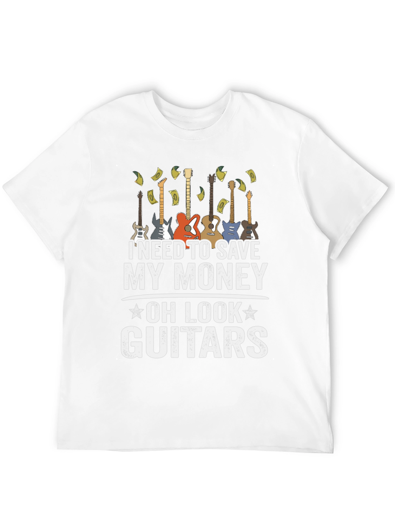 Camiseta Hombre Negra - Guitarras y Ahorro