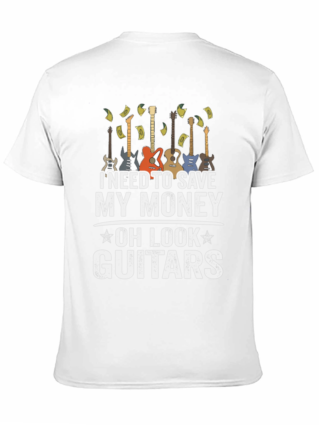 Camiseta Hombre Negra - Guitarras y Ahorro