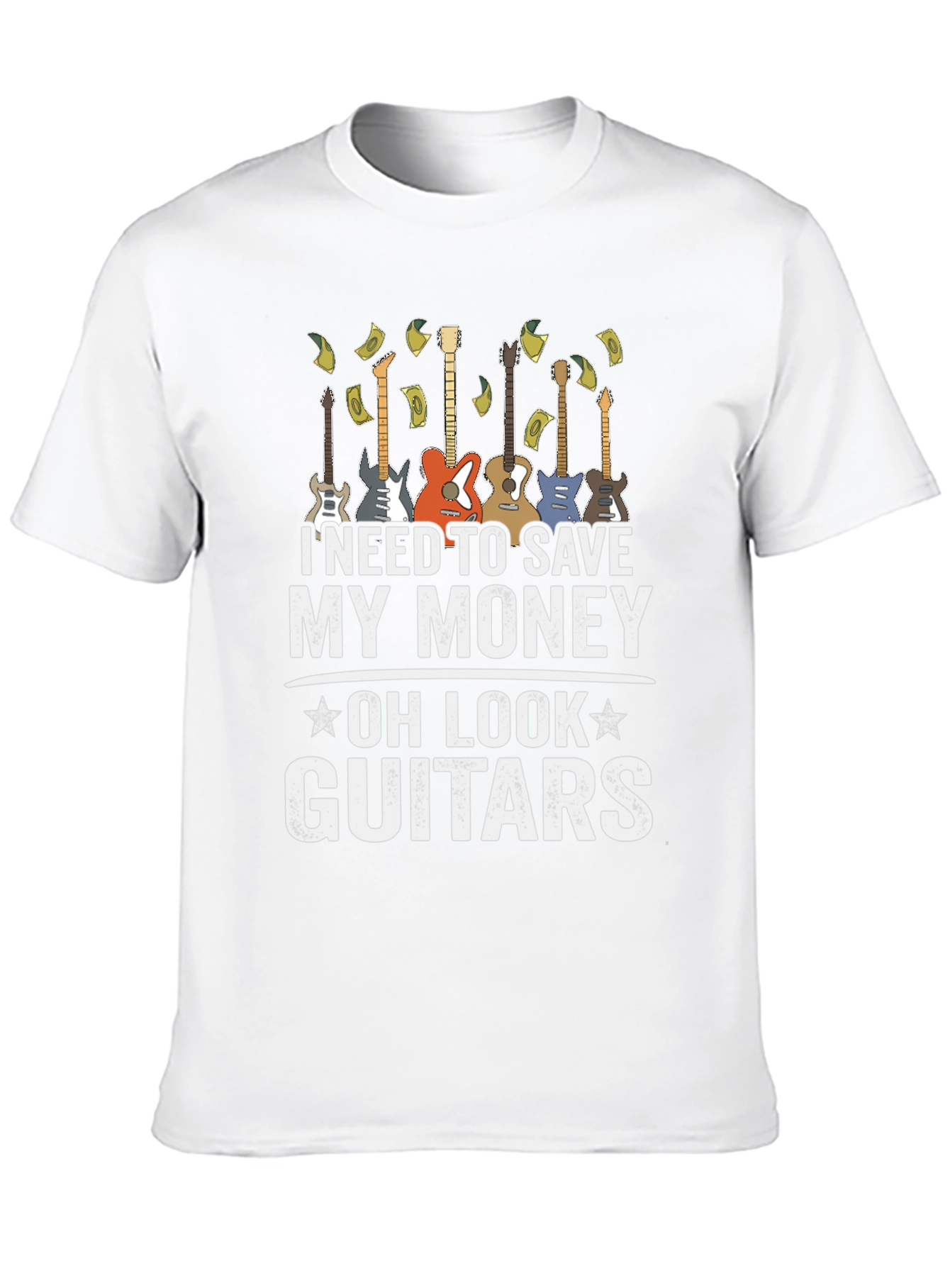 Camiseta Hombre Negra - Guitarras y Ahorro