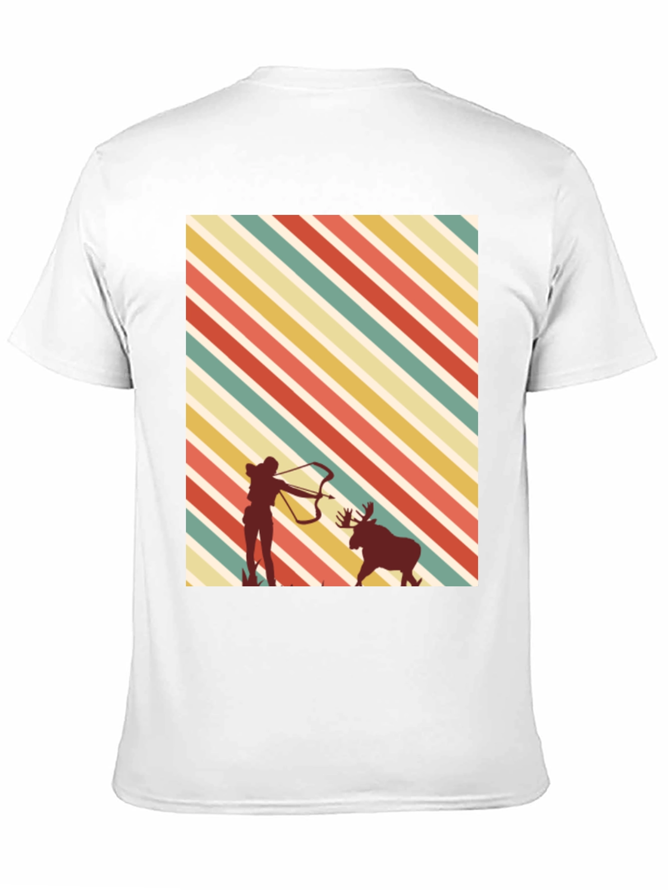 Camiseta Negra con Diseño de Caza Retro