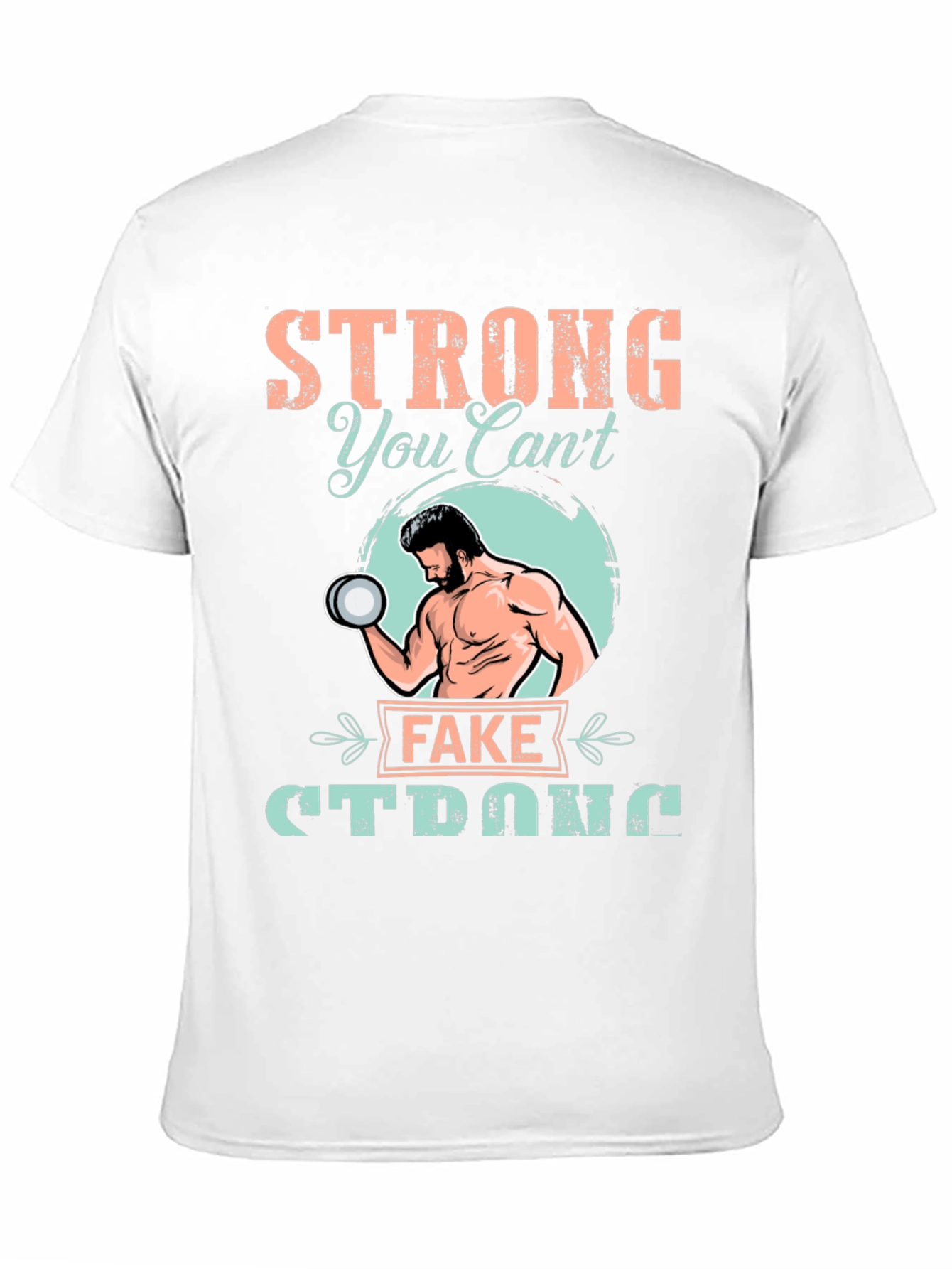 Camiseta Negra: Fuerte - No Puedes Fingirlo