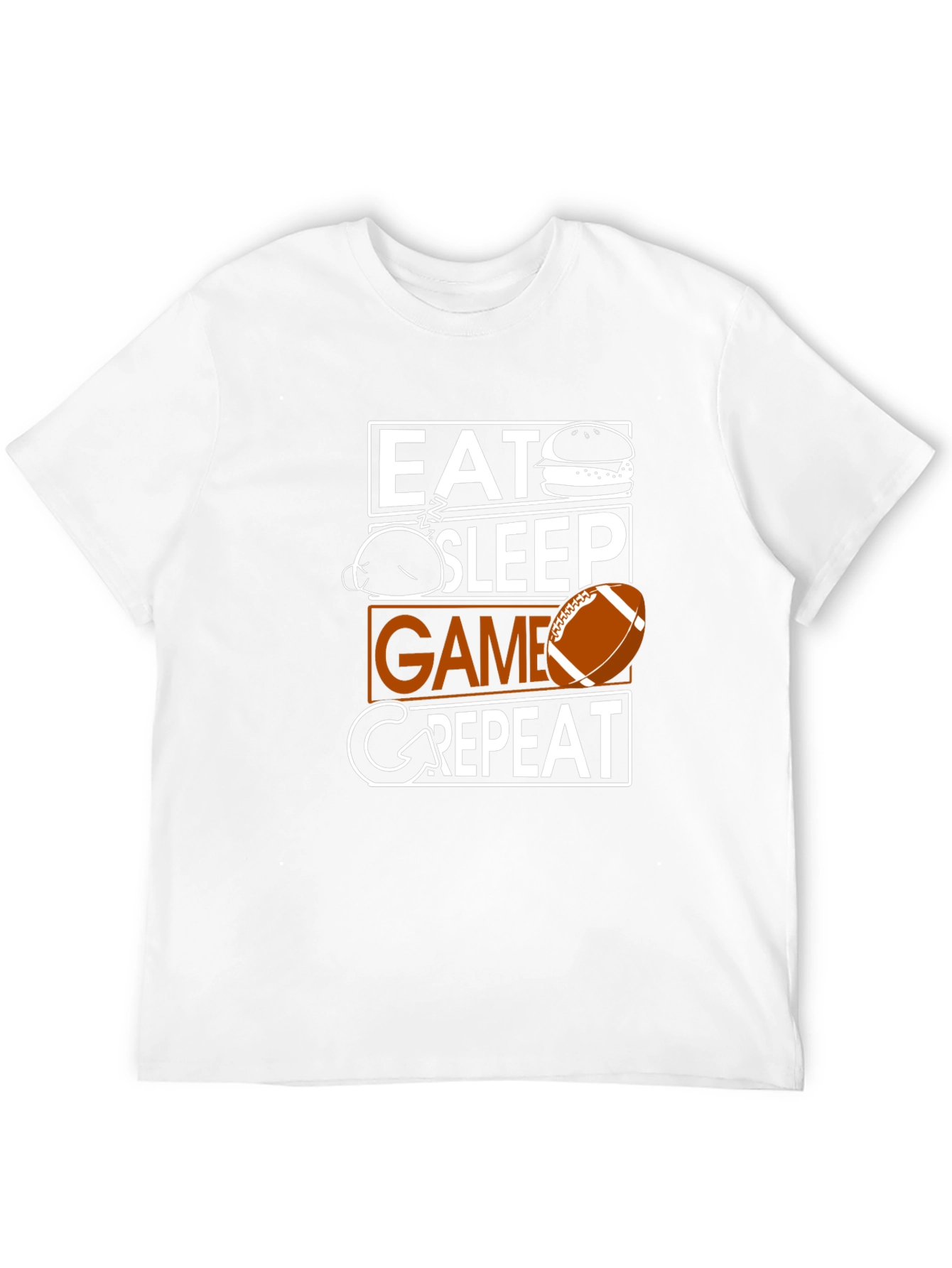 Camiseta Hombre Negra Eat Sleep Game Repeat