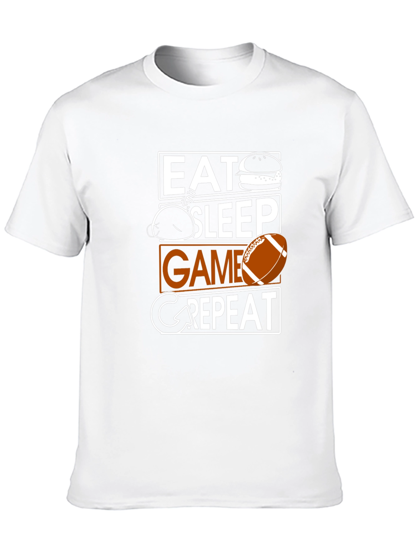 Camiseta Hombre Negra Eat Sleep Game Repeat