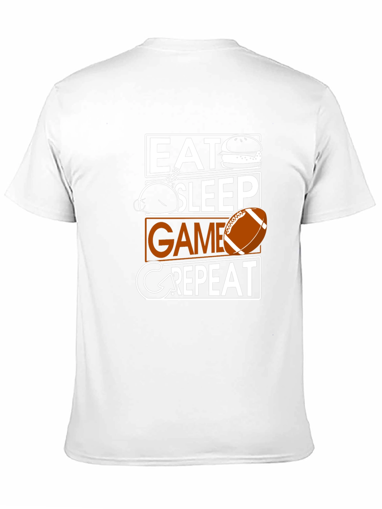 Camiseta Hombre Negra Eat Sleep Game Repeat