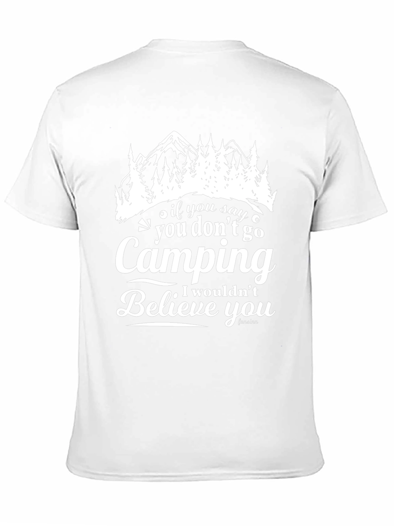 Camiseta Negra con Diseño de Camping para Aventureros