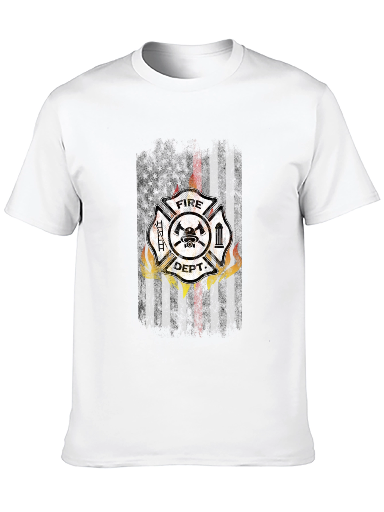 Camiseta Negra Bomberos USA