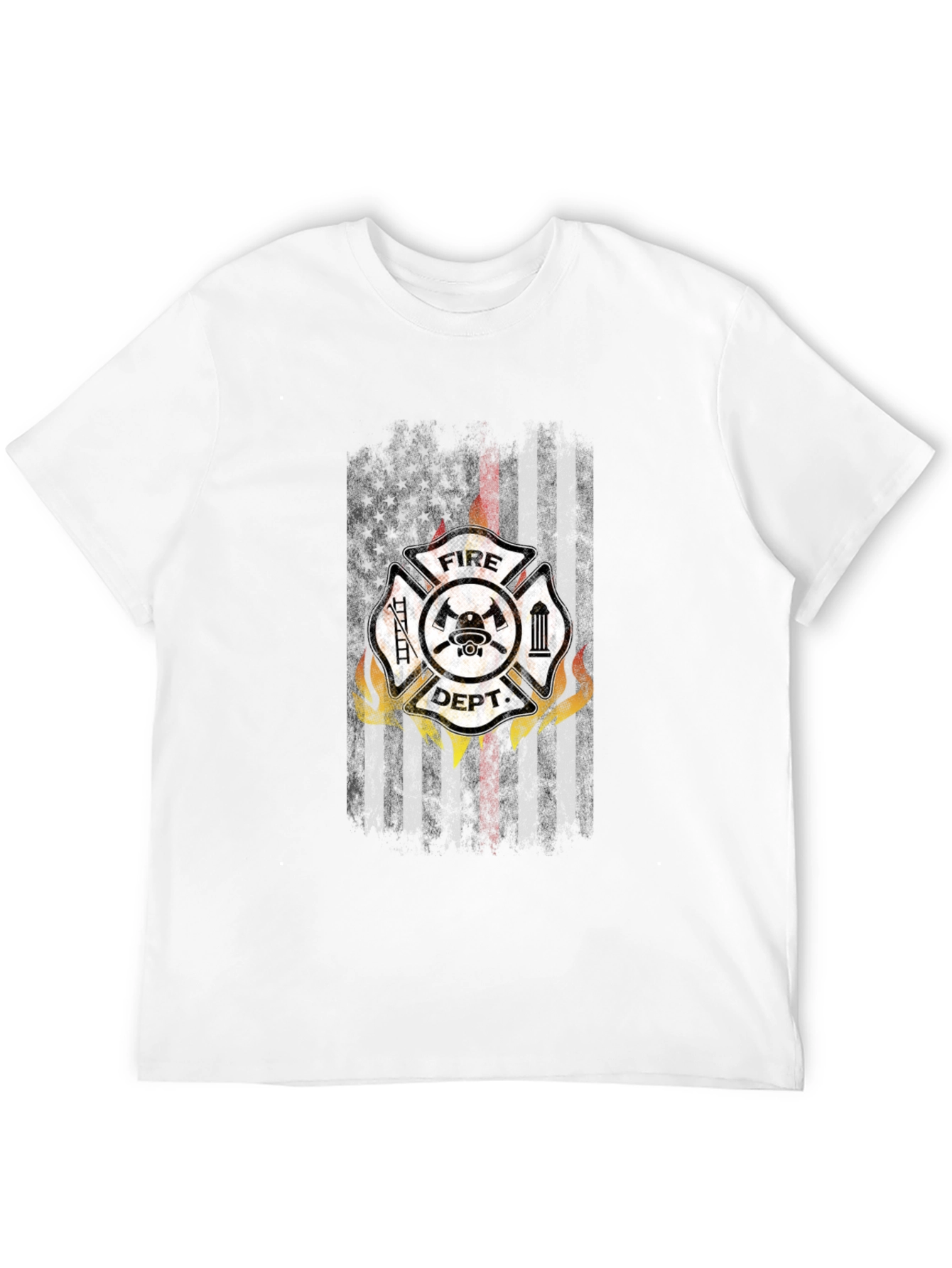 Camiseta Negra Bomberos USA